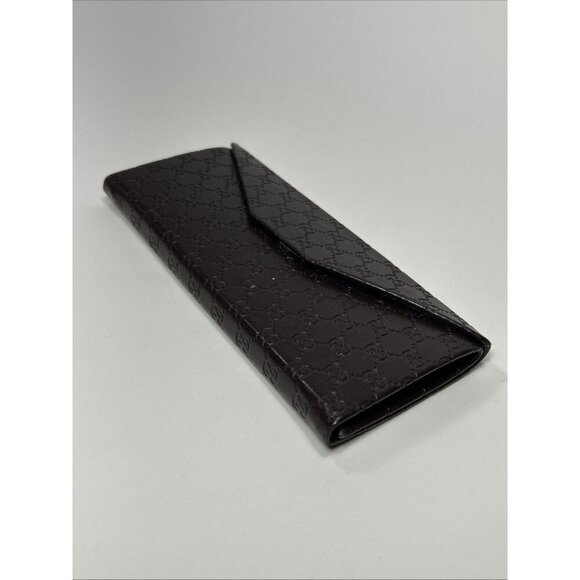 GUCCI Authentic Triangle Brown Sunglasses Case Collapsable - Picture 11 of 11